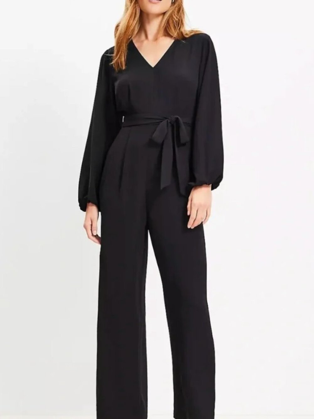 Loft Clean V-Neck Jumpsuit 10 NWT